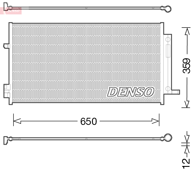 Denso Airco condensor DCN06016