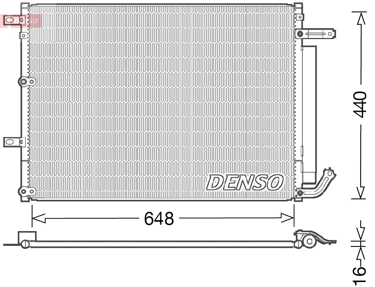 Denso Airco condensor DCN06018