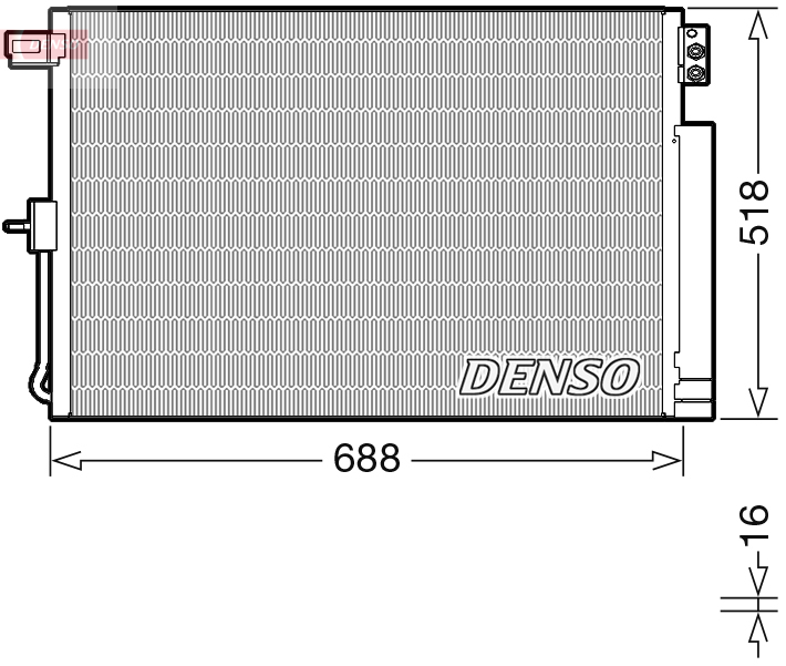 Denso Airco condensor DCN06019