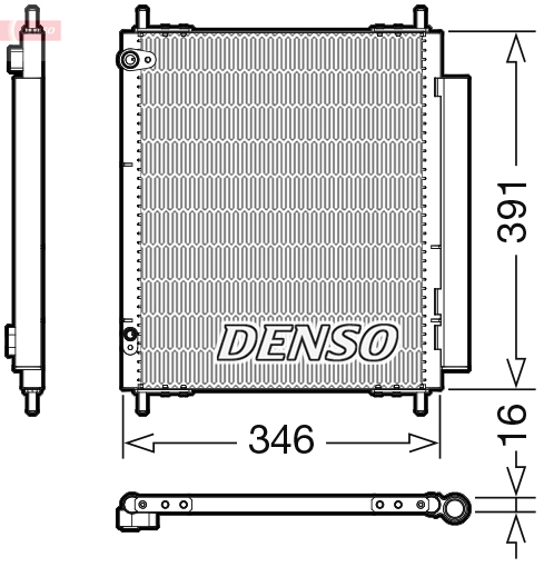 Denso Airco condensor DCN07003