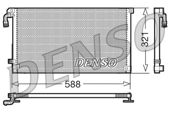 Denso Airco condensor DCN07004