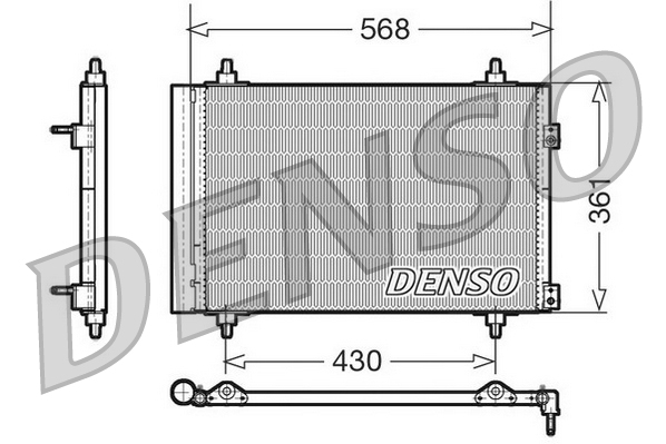 Denso Airco condensor DCN07008