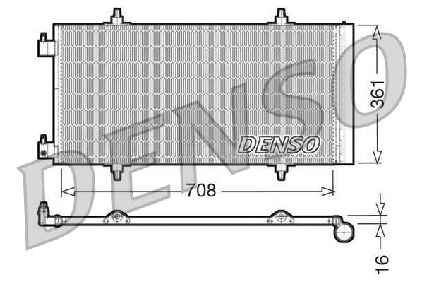 Denso Airco condensor DCN07011
