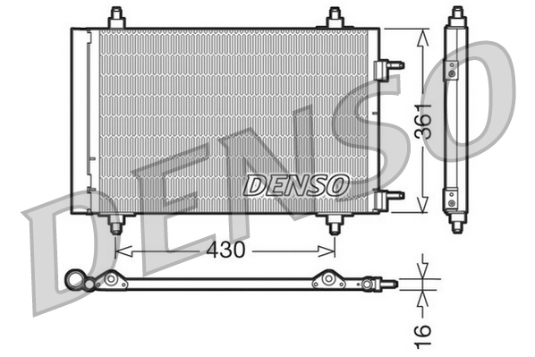 Denso Airco condensor DCN07019