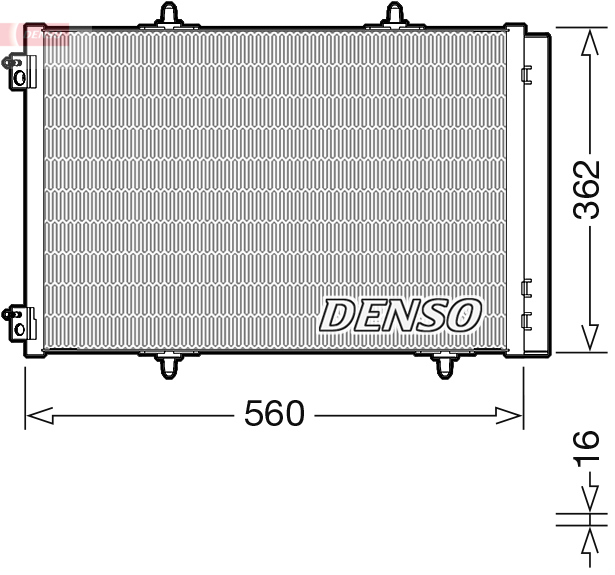 Denso Airco condensor DCN07061