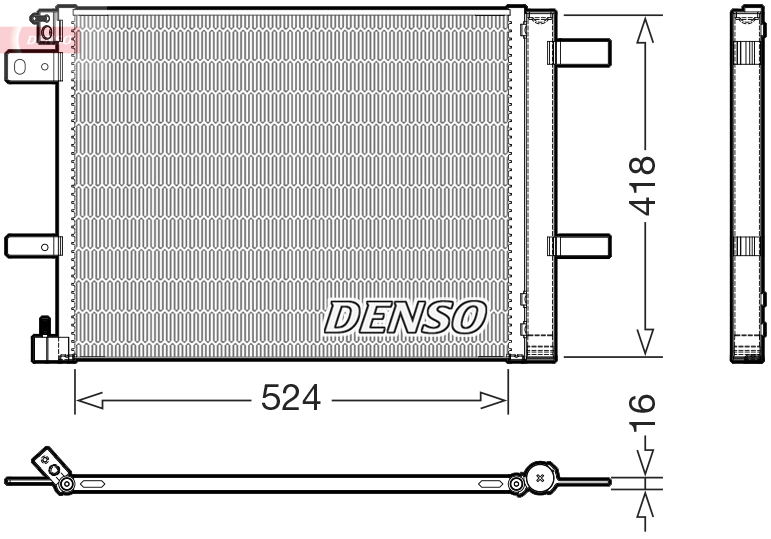Denso Airco condensor DCN07062