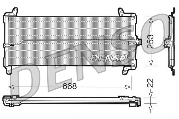 Denso Airco condensor DCN09001