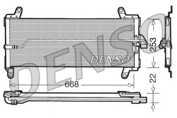 Denso Airco condensor DCN09002