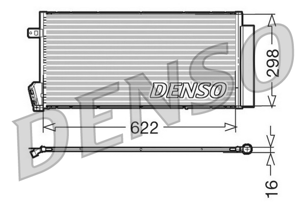 Denso Airco condensor DCN09018