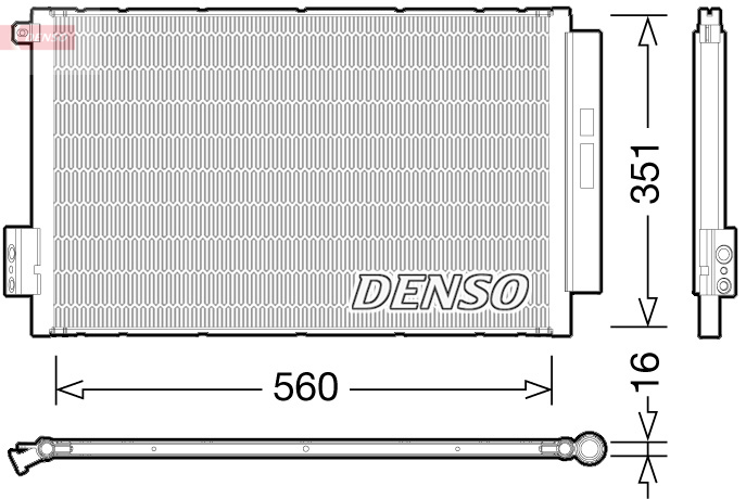 Denso Airco condensor DCN09043