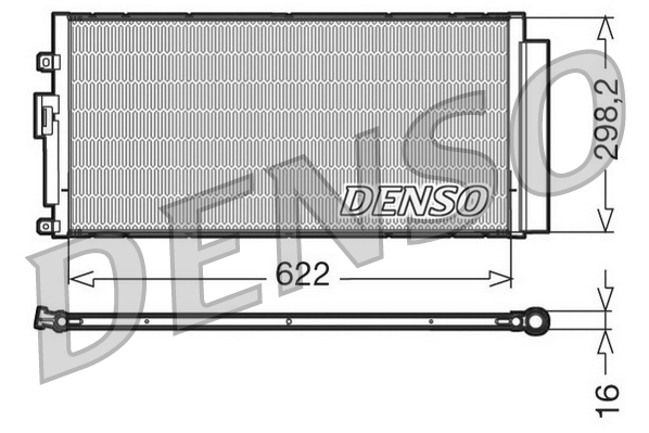 Denso Airco condensor DCN09046