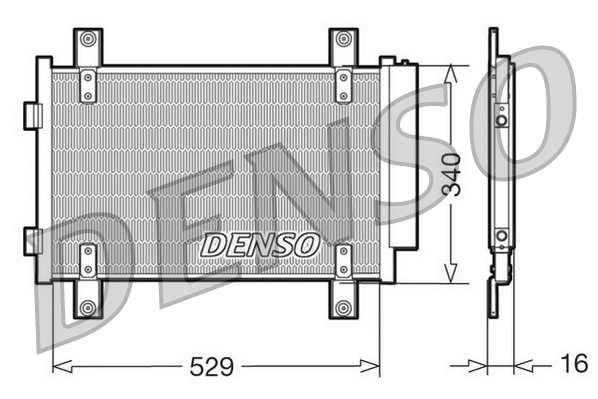 Denso Airco condensor DCN09049