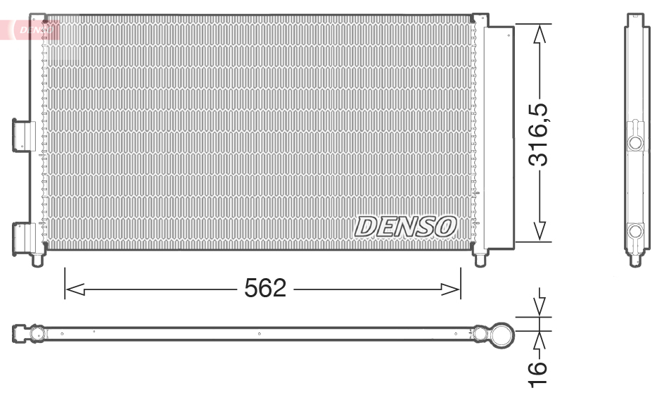 Denso Airco condensor DCN09072