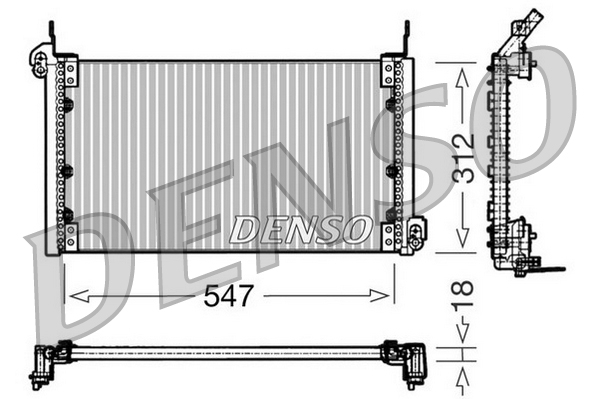 Denso Airco condensor DCN09080