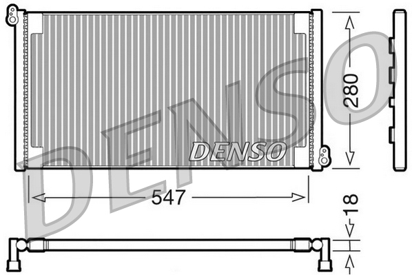 Denso Airco condensor DCN09081