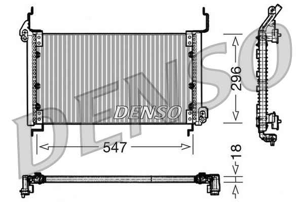 Denso Airco condensor DCN09082