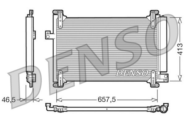 Denso Airco condensor DCN09083