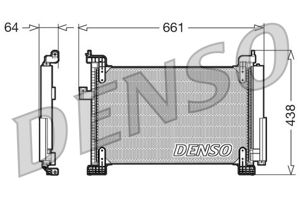 Denso Airco condensor DCN09085