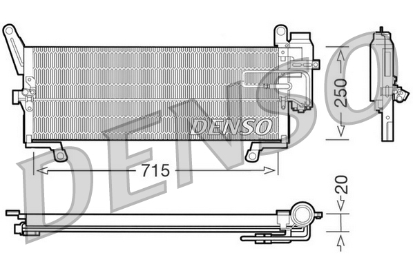 Denso Airco condensor DCN09090