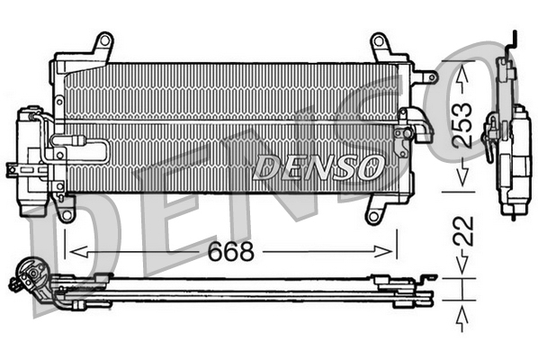 Denso Airco condensor DCN09093