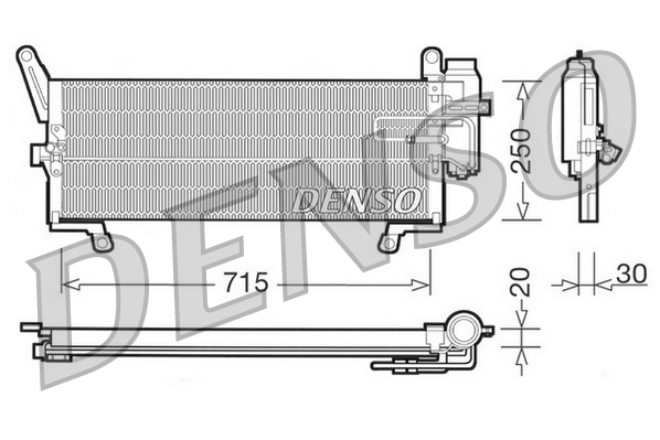 Denso Airco condensor DCN09095