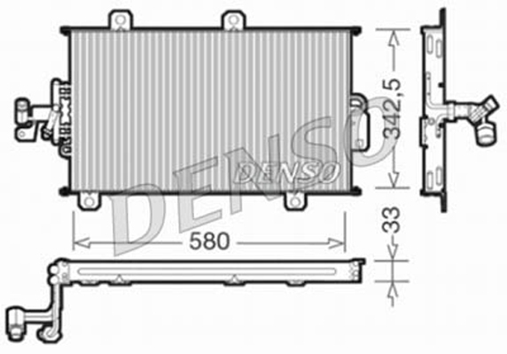 Denso Airco condensor DCN09140