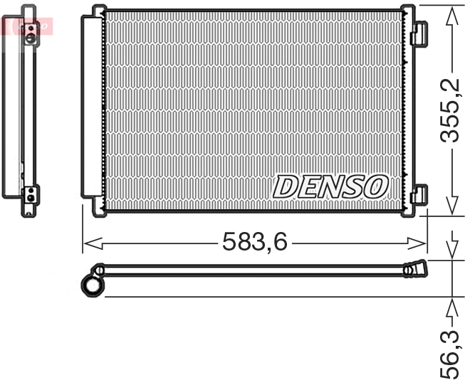 Denso Airco condensor DCN09146