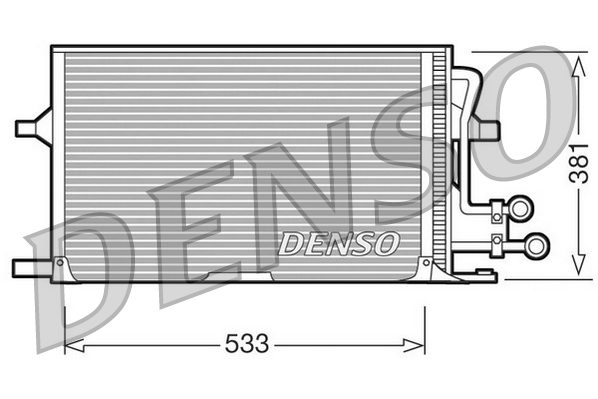 Denso Airco condensor DCN10003