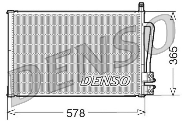 Denso Airco condensor DCN10008