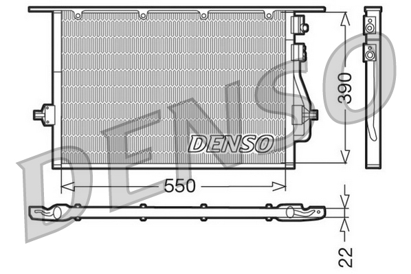 Denso Airco condensor DCN10014