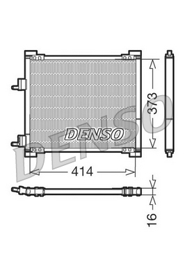Denso Airco condensor DCN10015