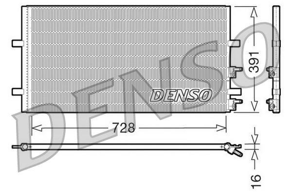 Denso Airco condensor DCN10017
