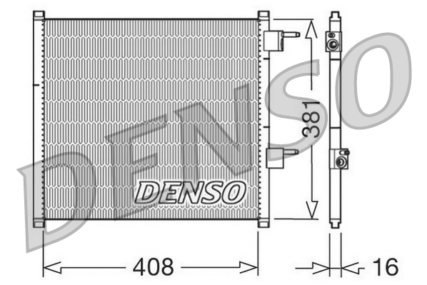 Denso Airco condensor DCN10019