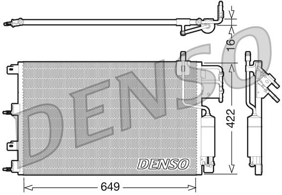 Denso Airco condensor DCN10023