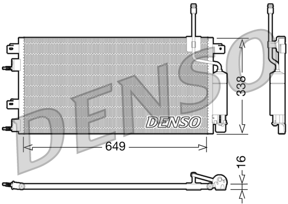 Denso Airco condensor DCN10024