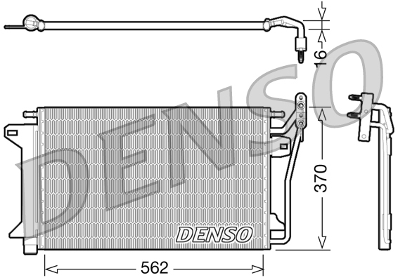 Denso Airco condensor DCN10025