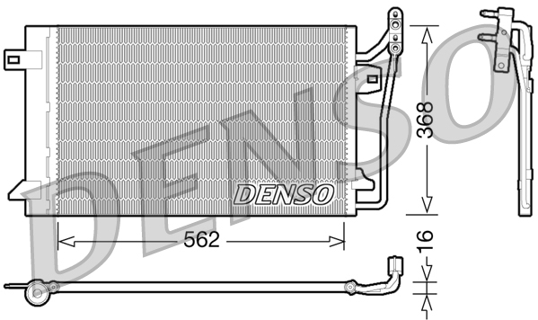 Denso Airco condensor DCN10026