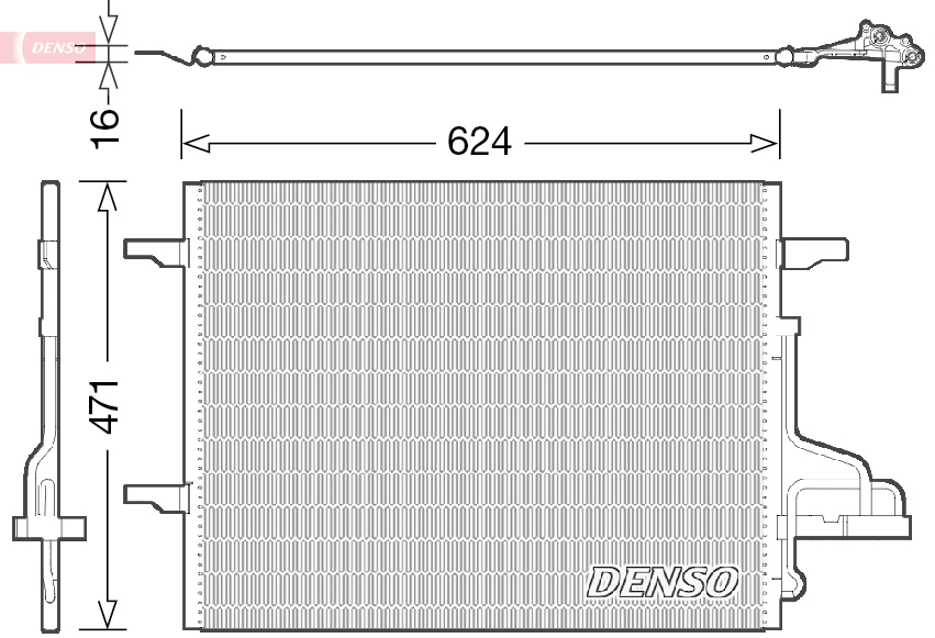 Denso Airco condensor DCN10027