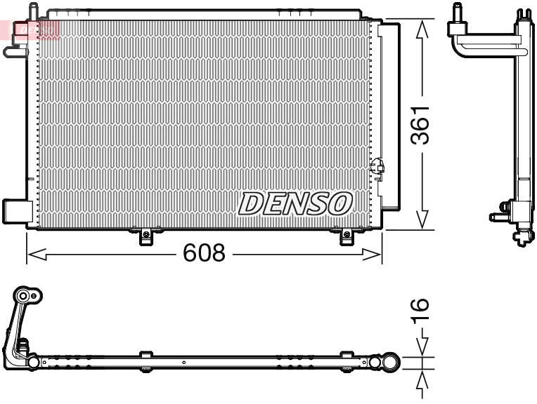 Denso Airco condensor DCN10041