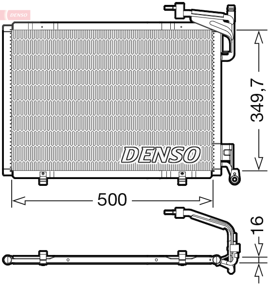 Denso Airco condensor DCN10055