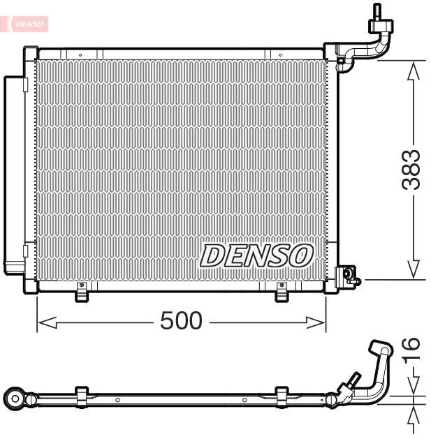 Denso Airco condensor DCN10058