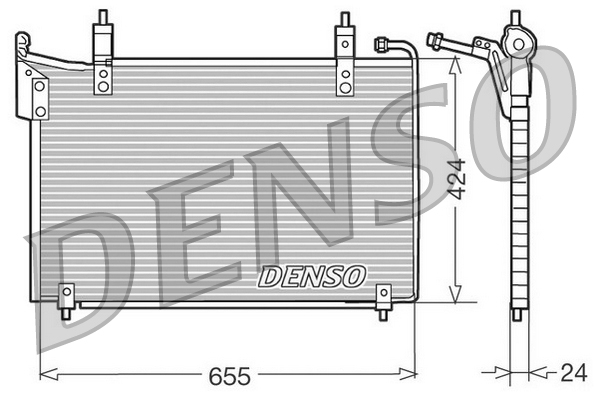 Denso Airco condensor DCN11005