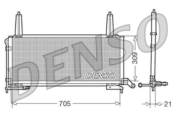 Denso Airco condensor DCN11006