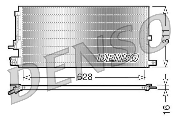 Denso Airco condensor DCN11007