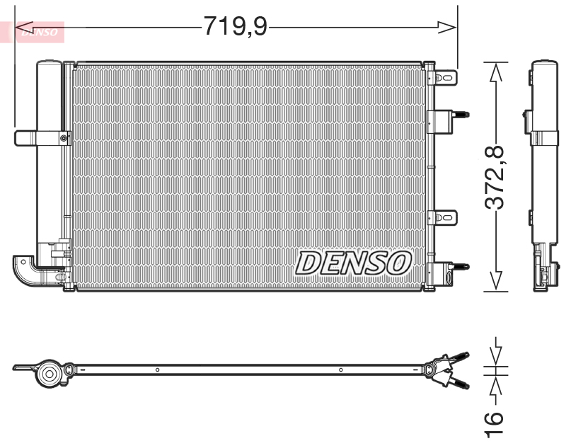 Denso Airco condensor DCN11008