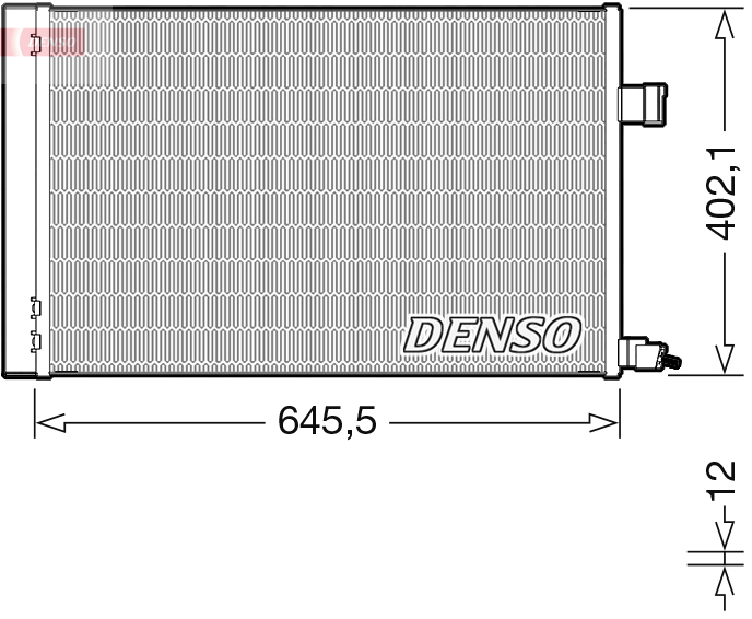 Denso Airco condensor DCN11009