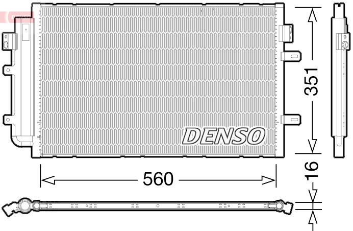 Denso Airco condensor DCN12005