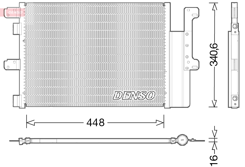 Denso Airco condensor DCN12102