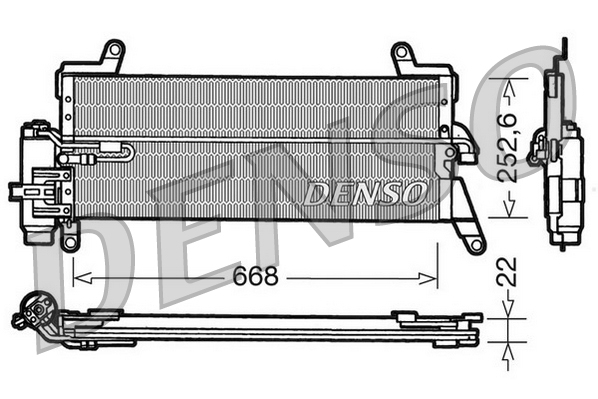 Denso Airco condensor DCN13010