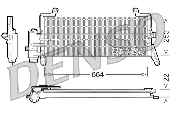 Denso Airco condensor DCN13011